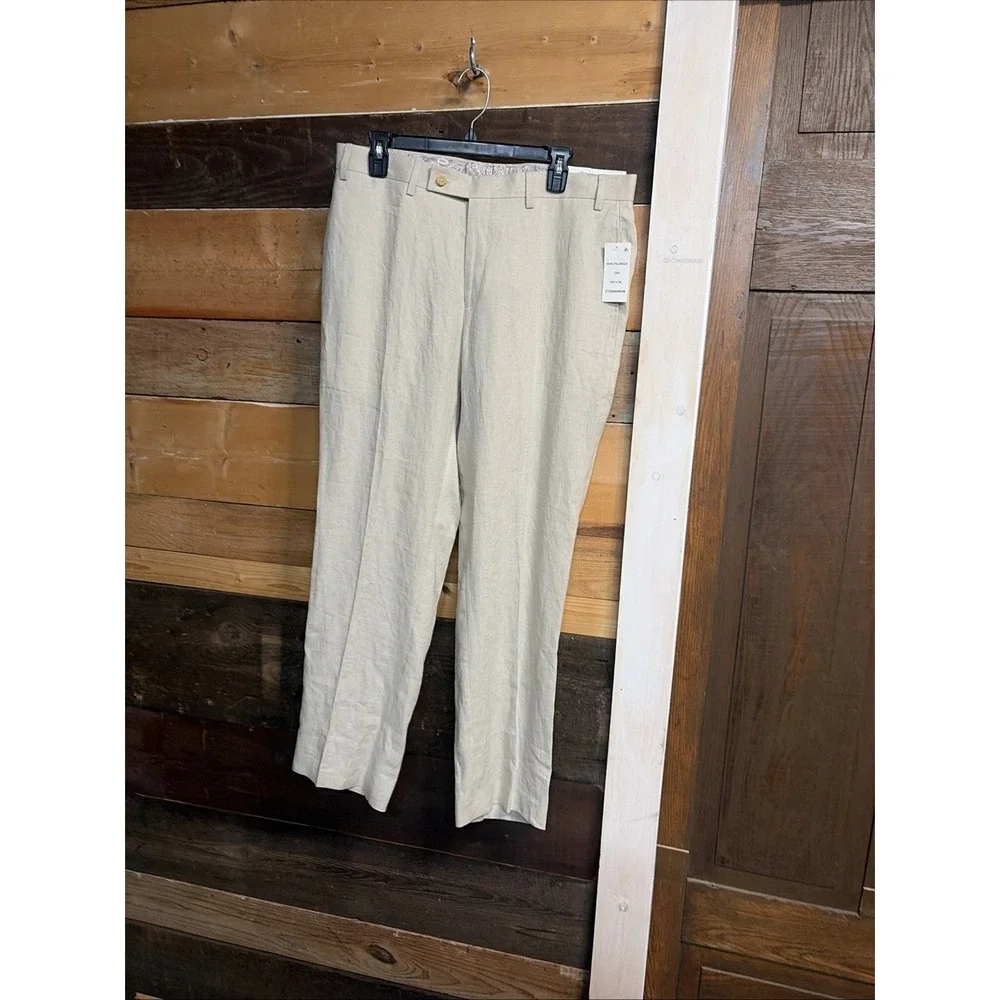 Lauren Ralph Lauren Mens Neville Straight 100% Linen Dress Pants 35X30 - Picture 12 of 12